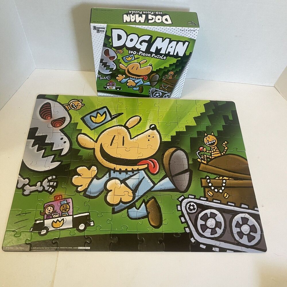 Dog Man 100 Piece Puzzle University Games 14” X 19” 33849 Jigsaw Complete